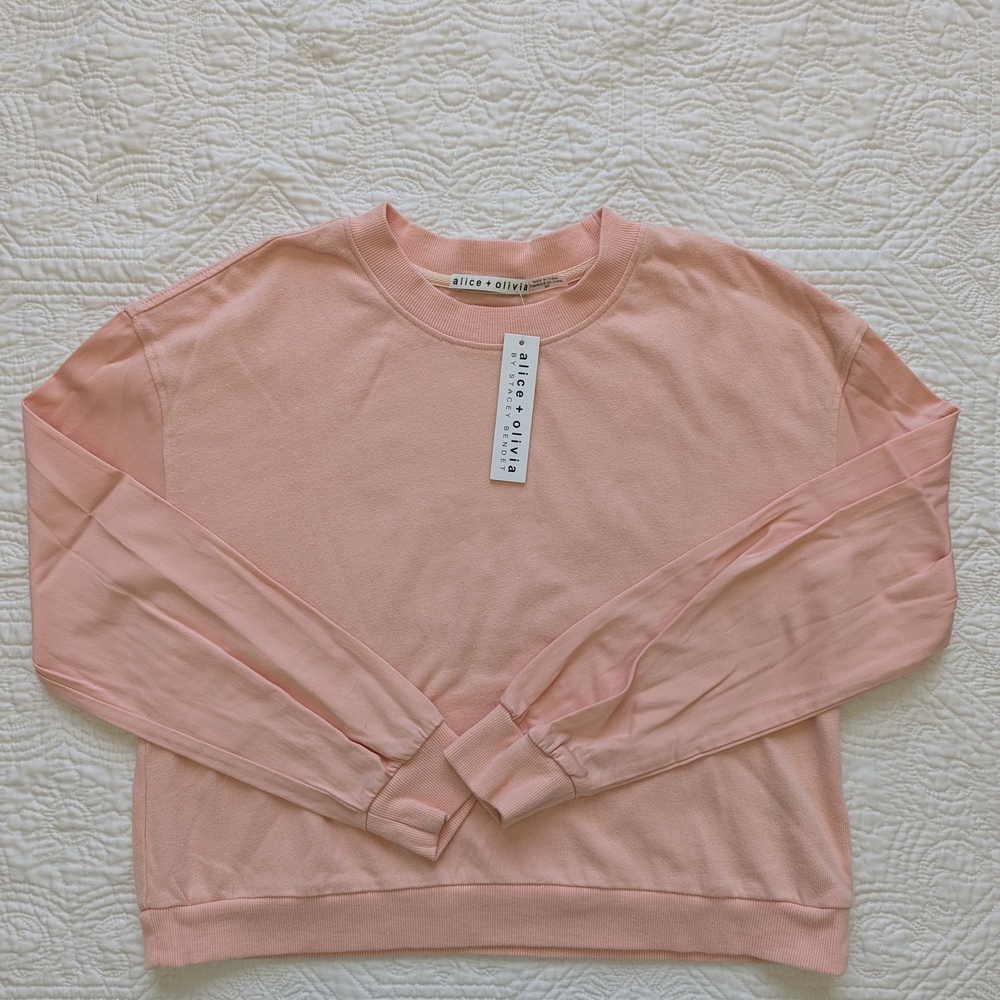 Alice + Olivia Pink Sweatshirt